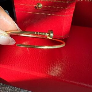 Authentic Cartier Juste un Clou Bracelet – Small Model (18K Yellow Gold)